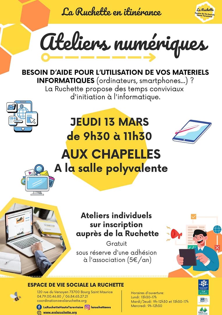 Atelier numérique - Les Chapelles