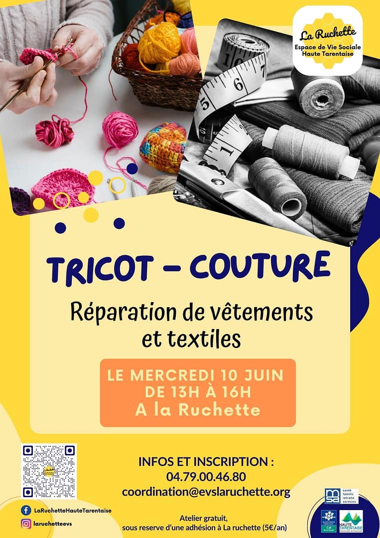 Ateliers Tricot Couture - réparation de vetement