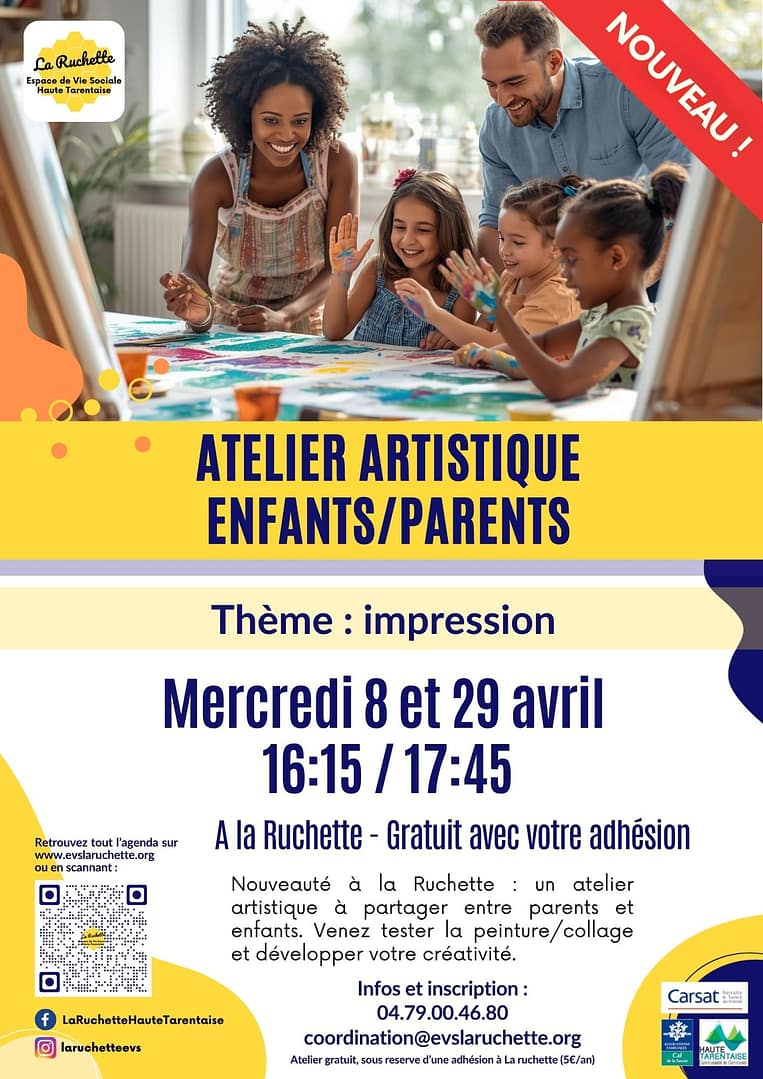 Atelier artistique PARENTS / ENFANTS - Impression