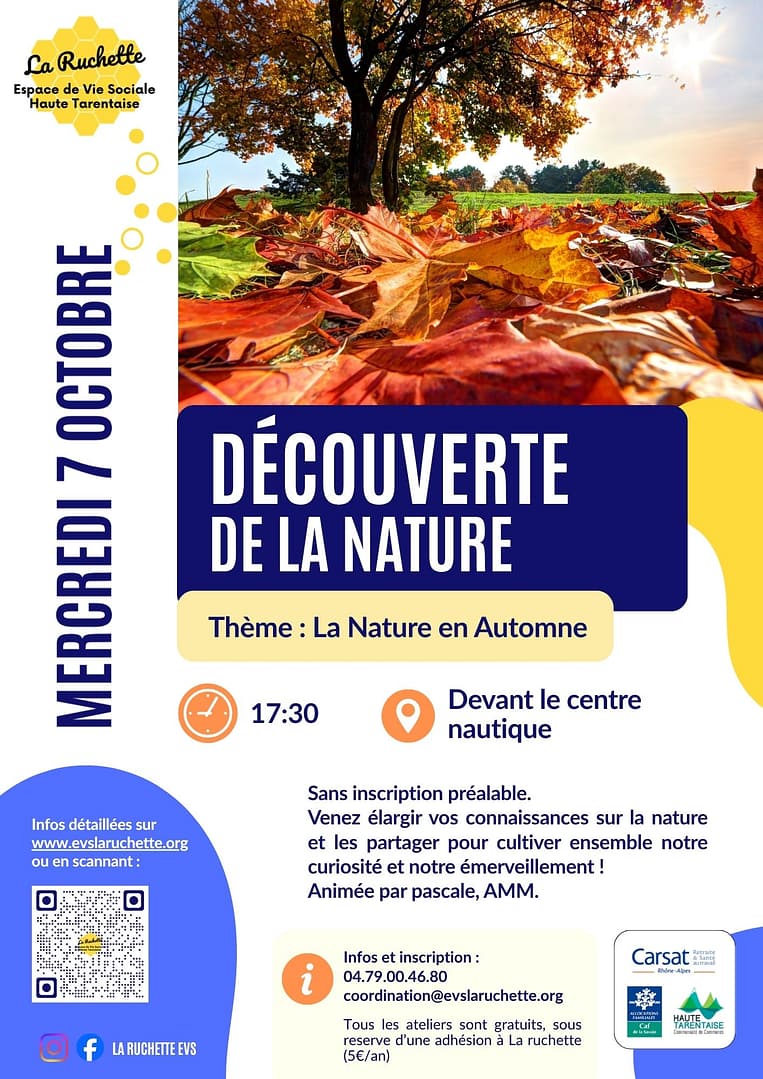 Découverte de la Nature : La nature en automne