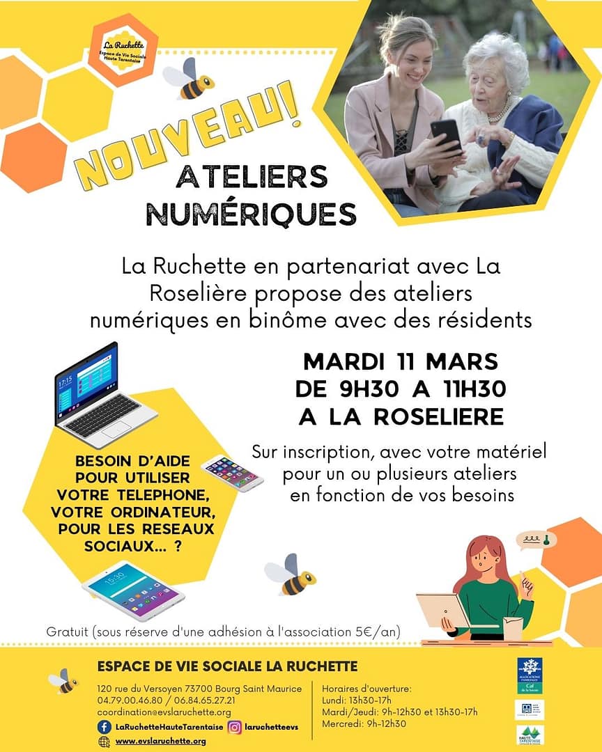 Atelier numérique - la Roselière