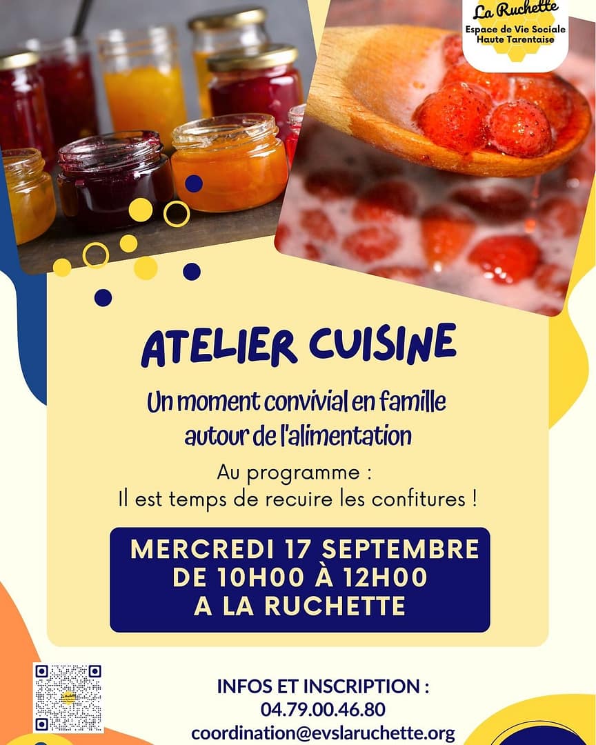 Atelier cuisine - Confiture